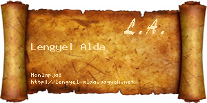 Lengyel Alda névjegykártya